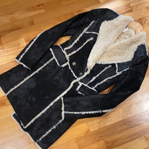 OOAK Vegan Shearling Coat - Picture 4 of 11